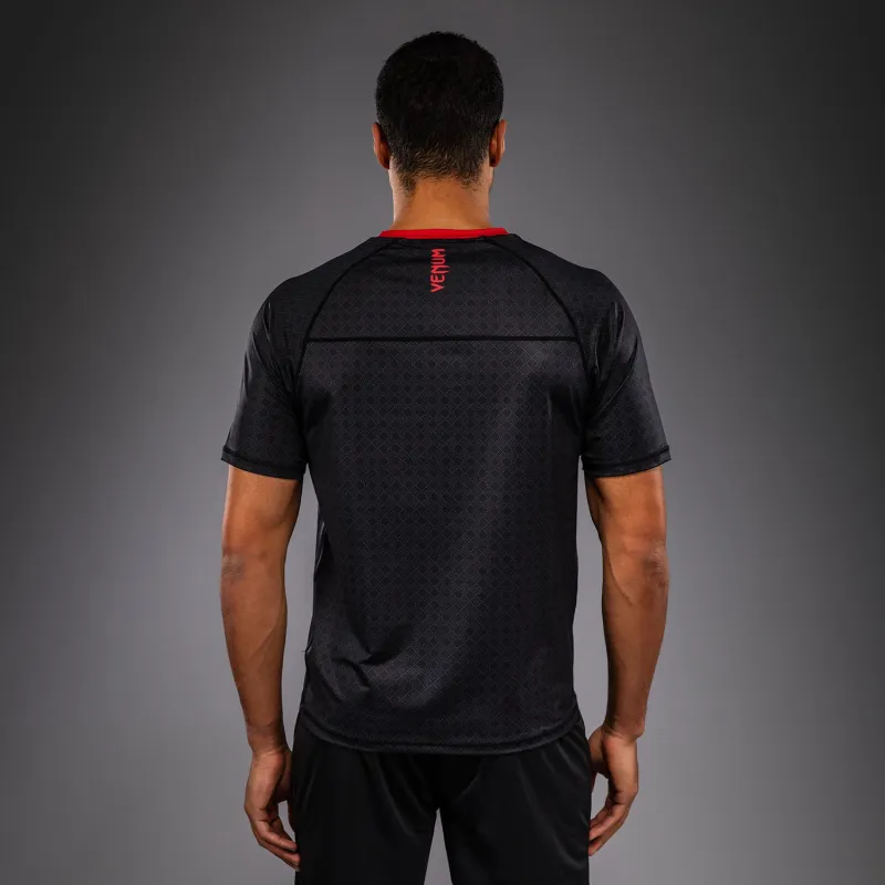 Venum x Roger Gracie Signature Dry Tech T-Shirt - Black/Red - Image 4