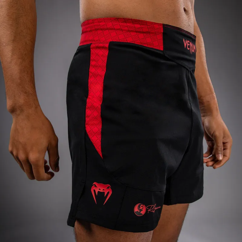 Venum x Roger Gracie Signature Fightshorts - Black/Red - Image 4