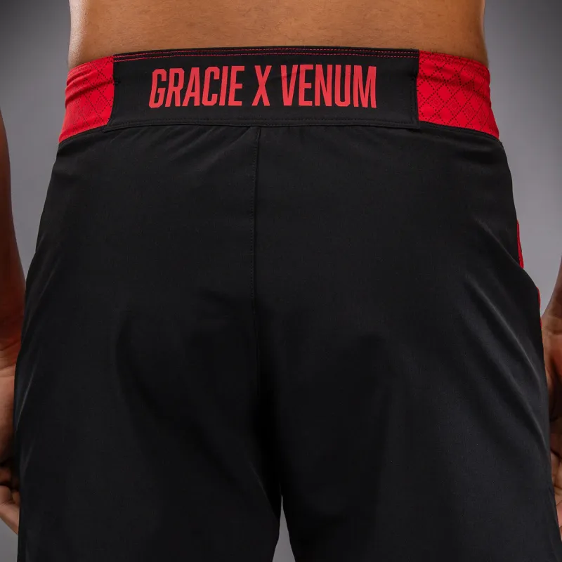 Venum x Roger Gracie Signature Fightshorts - Black/Red - Image 5