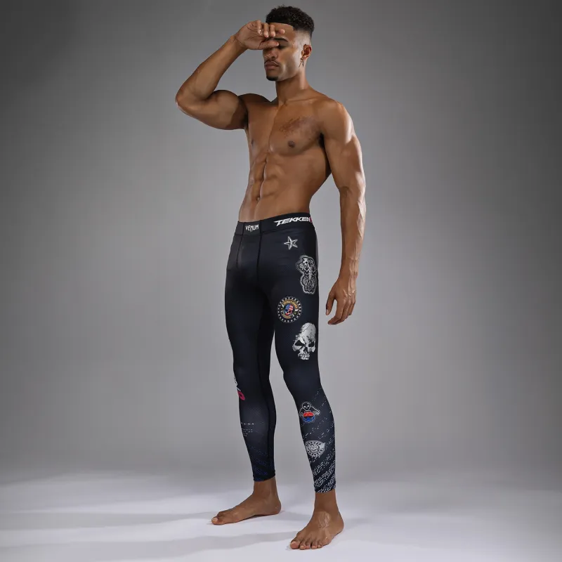 Venum x TEKKEN 8 - Paul Phoenix Spats - Black/Blue - Image 2