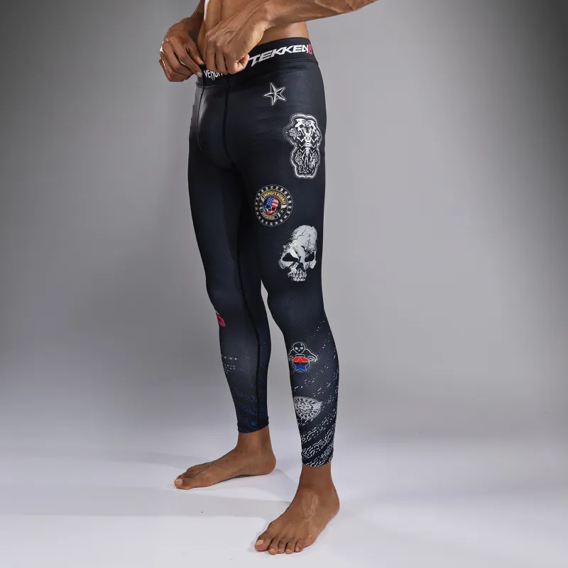 Venum x TEKKEN 8 - Paul Phoenix Spats - Black/Blue - Image 3