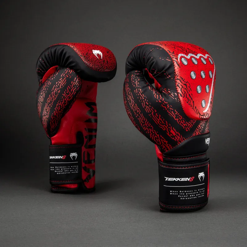Venum x TEKKEN 8 Boxing Gloves - Kazuya - Red/Black - Image 2