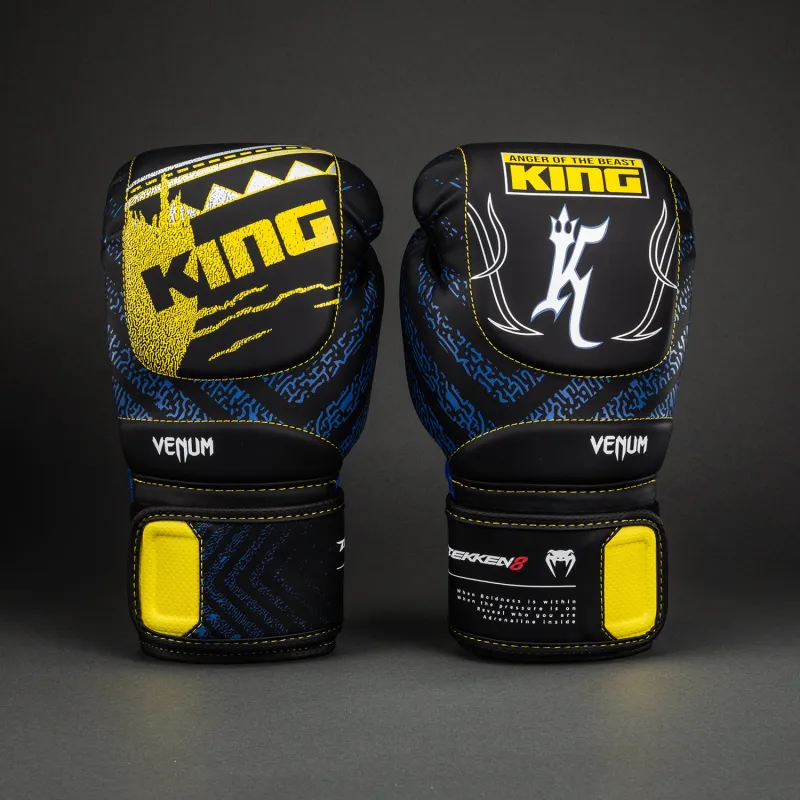Venum x TEKKEN 8 Boxing Gloves - King - Black/Yellow - Image 3