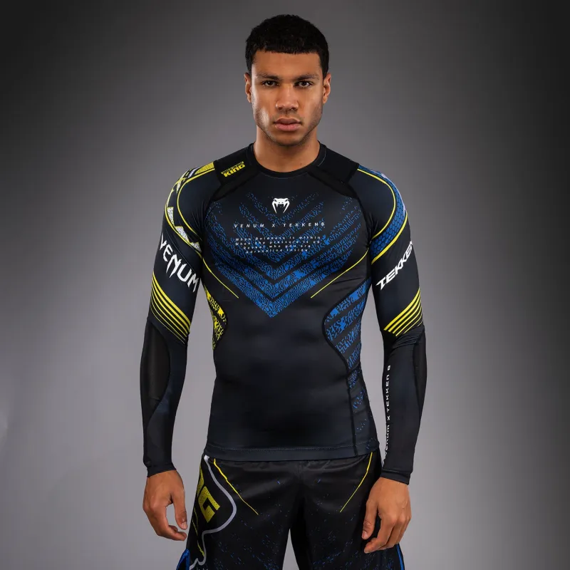Venum x TEKKEN 8 Long Sleeve Rashguard - King - Black/Yellow