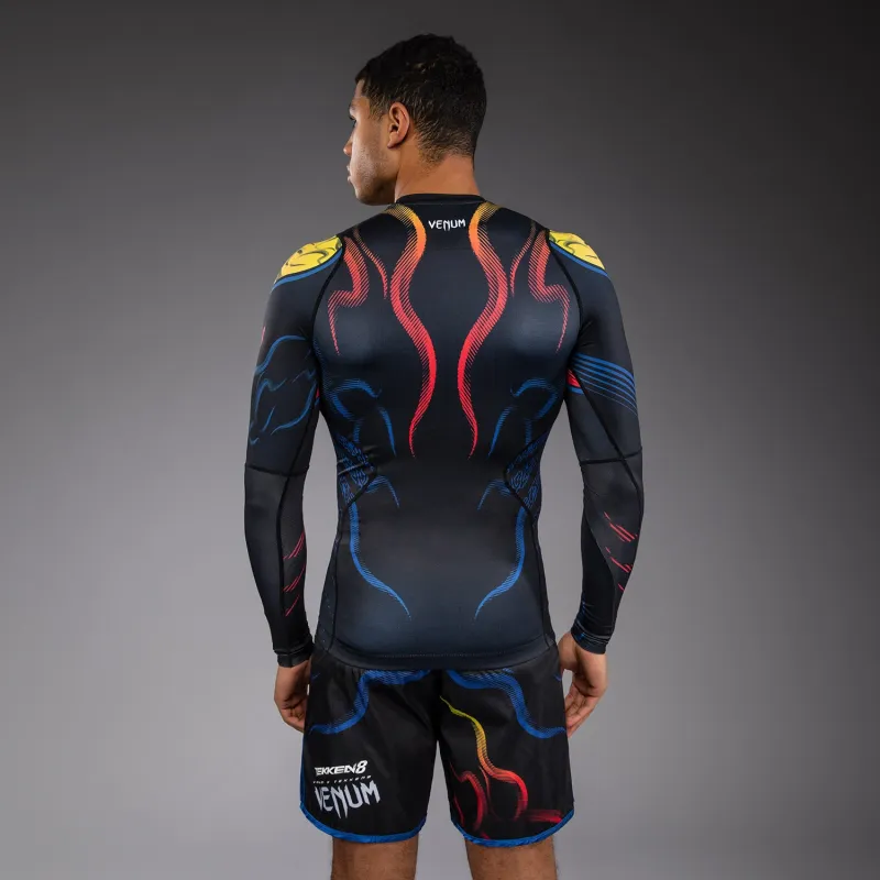 Venum x TEKKEN 8 Long Sleeve Rashguard - Yoshimitsu - Black/Orange - Image 4