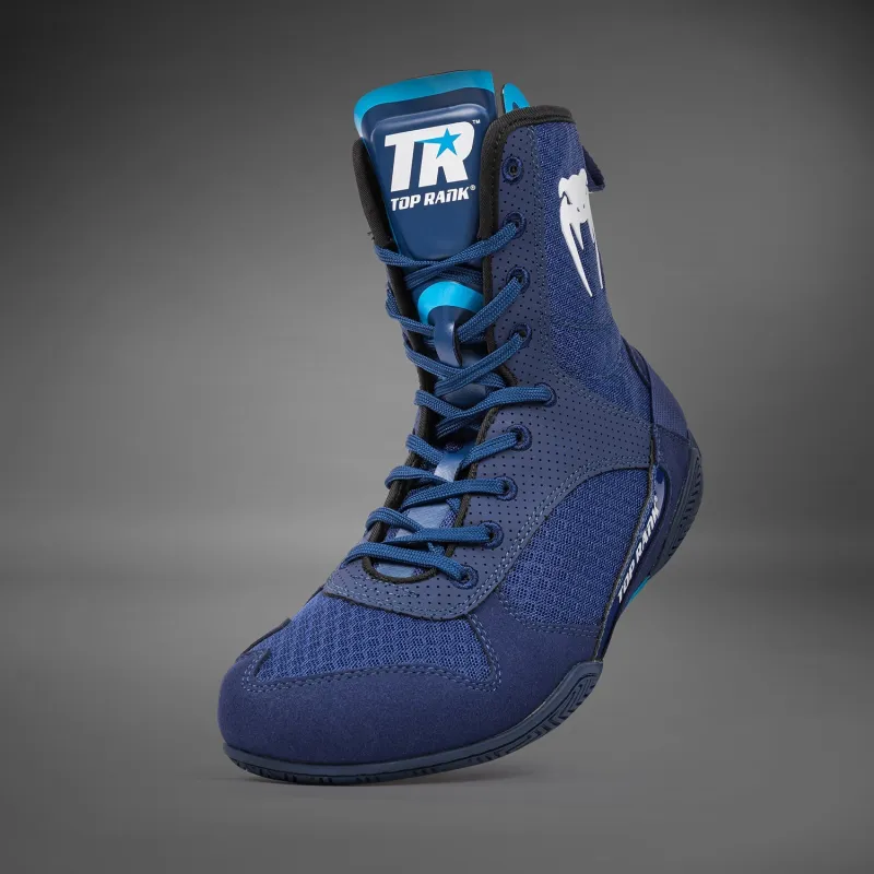 Venum x Top Rank Original Boxing Shoes - Navy Blue - Image 5