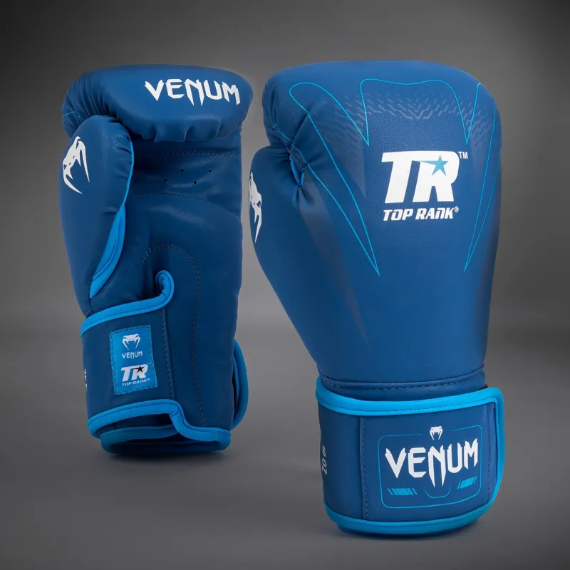 Venum x Top Rank Original Impact Boxing Gloves - Navy Blue