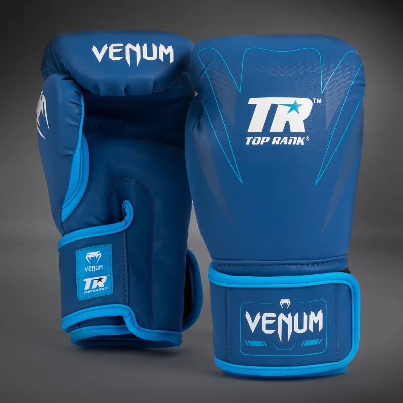 Venum x Top Rank Original Impact Boxing Gloves - Navy Blue - Image 2