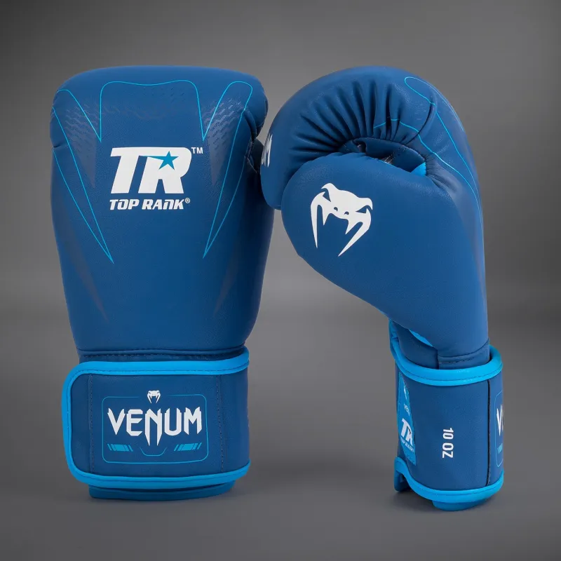 Venum x Top Rank Original Impact Boxing Gloves - Navy Blue - Image 3