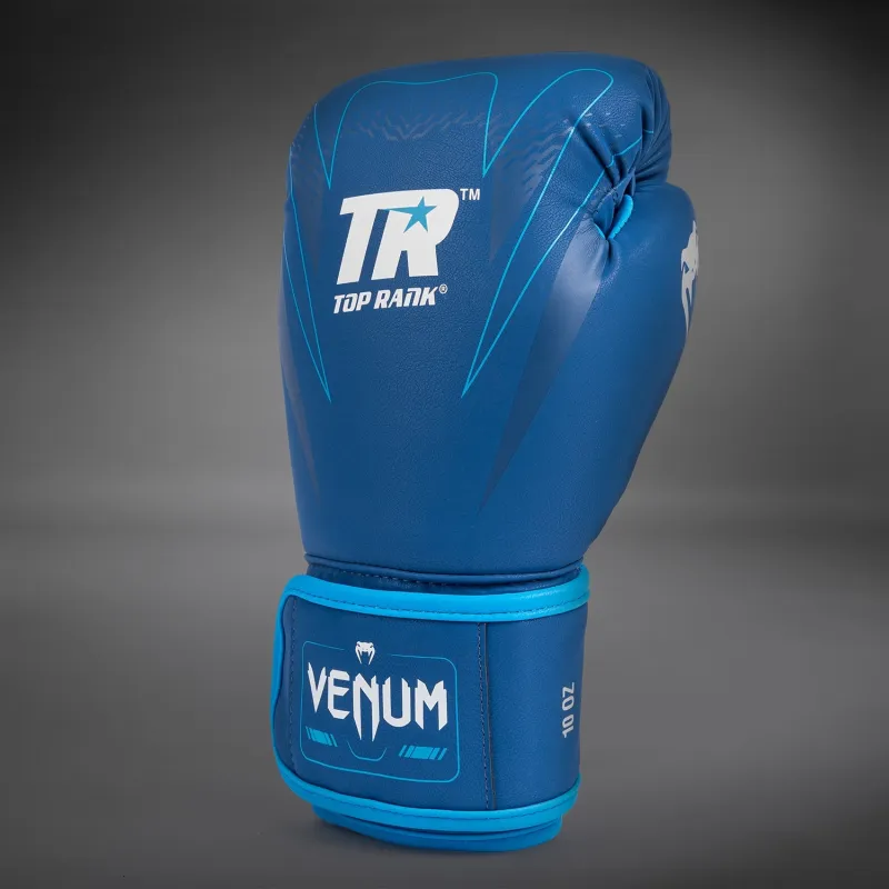 Venum x Top Rank Original Impact Boxing Gloves - Navy Blue - Image 4