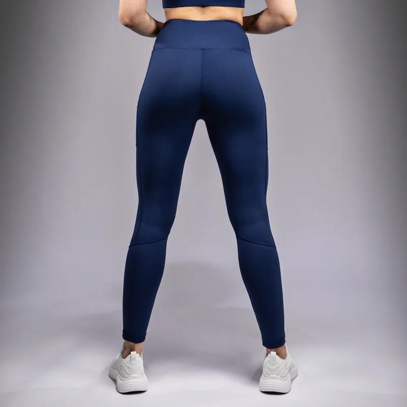 Venum x Top Rank Original Women's 7/8 Leggings - Navy Blue - Image 4
