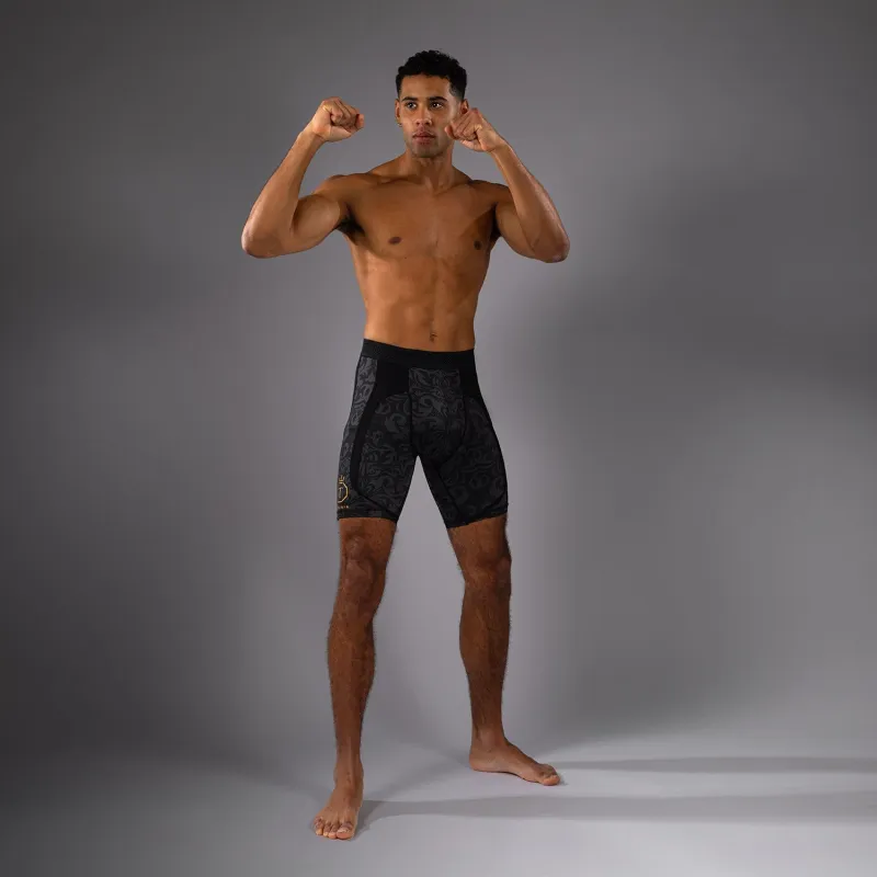 Venum x Topuria Unmatched Edition Vale Tudo Shorts - Black/Gold