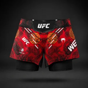 Women's UFC Unrivaled by Venum Red Zhang Weili Fight Shorts