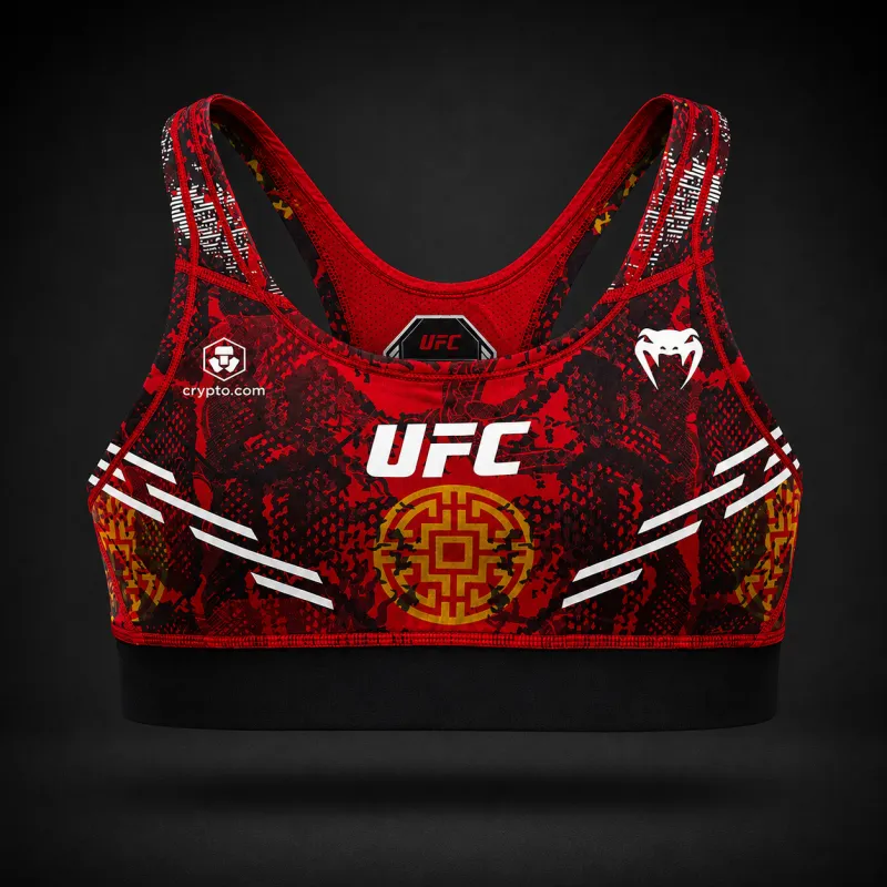 Women's UFC Unrivaled by Venum Red Zhang Weili Sports Bra