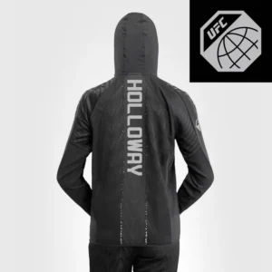 Women's UFC Zenith by Venum Black Authentic Fight Night Walkout Hoodie - Holloway