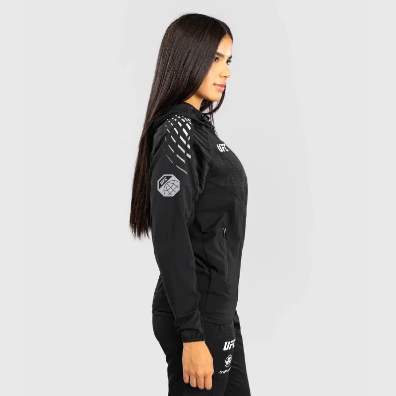 Women's UFC Zenith by Venum Black Authentic Fight Night Walkout Hoodie - Holloway - Image 2