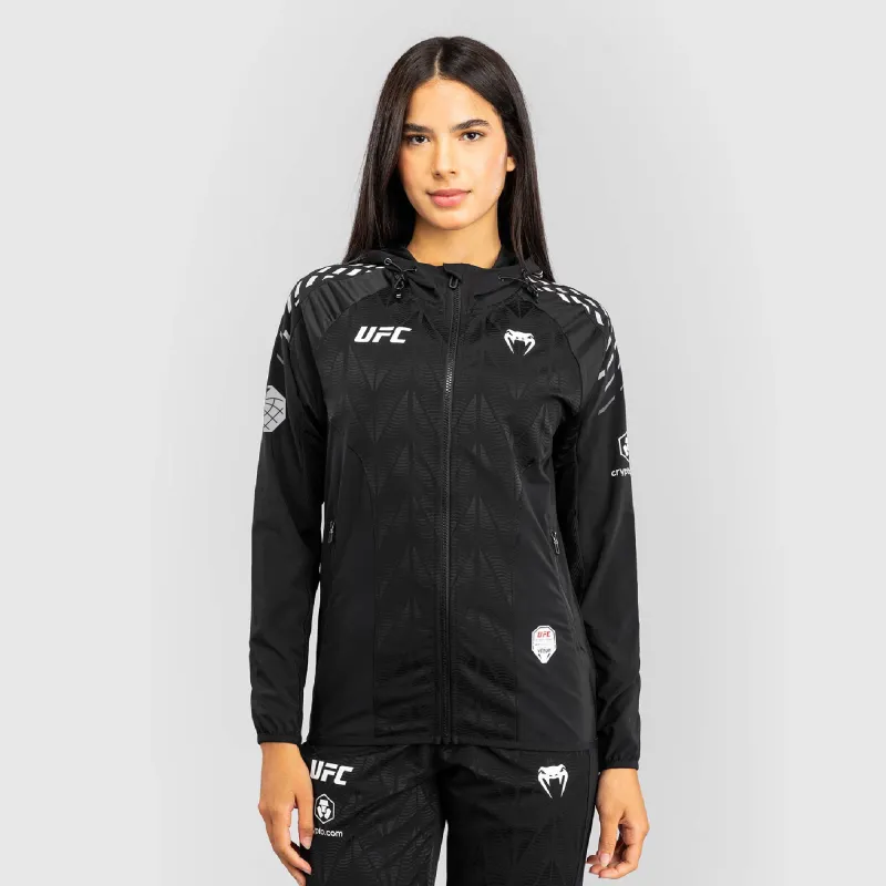 Women's UFC Zenith by Venum Black Authentic Fight Night Walkout Hoodie - Holloway - Image 3