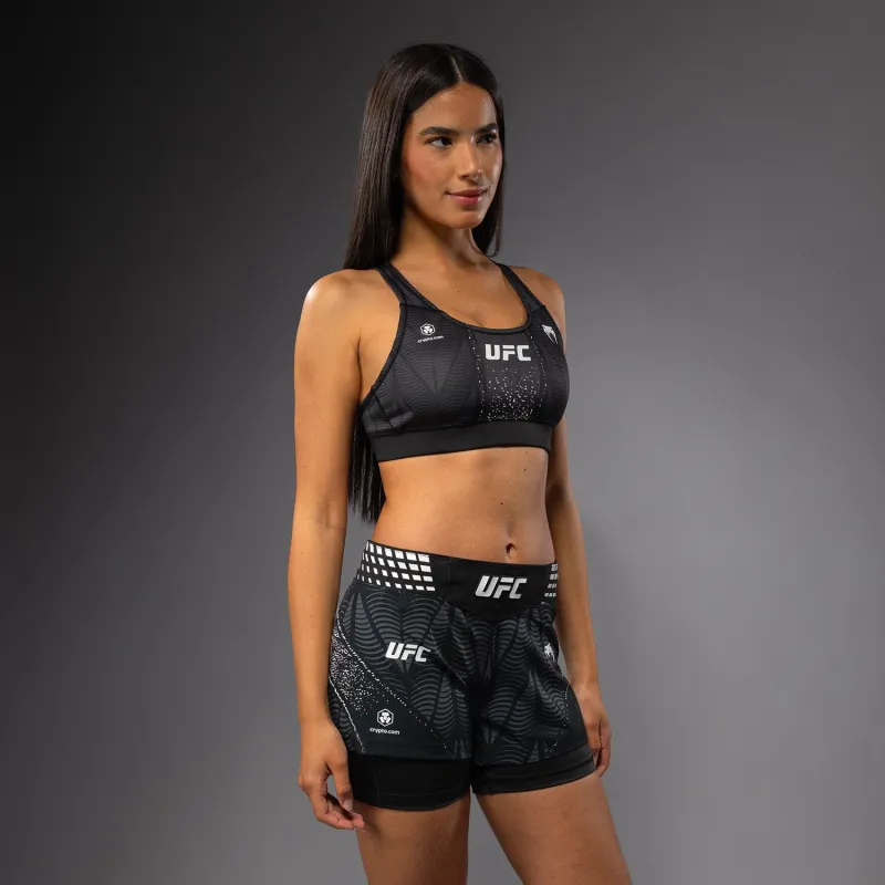 Women's UFC Zenith by Venum Black Authentic Fight Night Sports Bra - Image 2