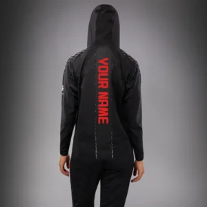 Women's UFC Zenith by Venum Black Authentic Fight Night Walkout Hoodie Personalized