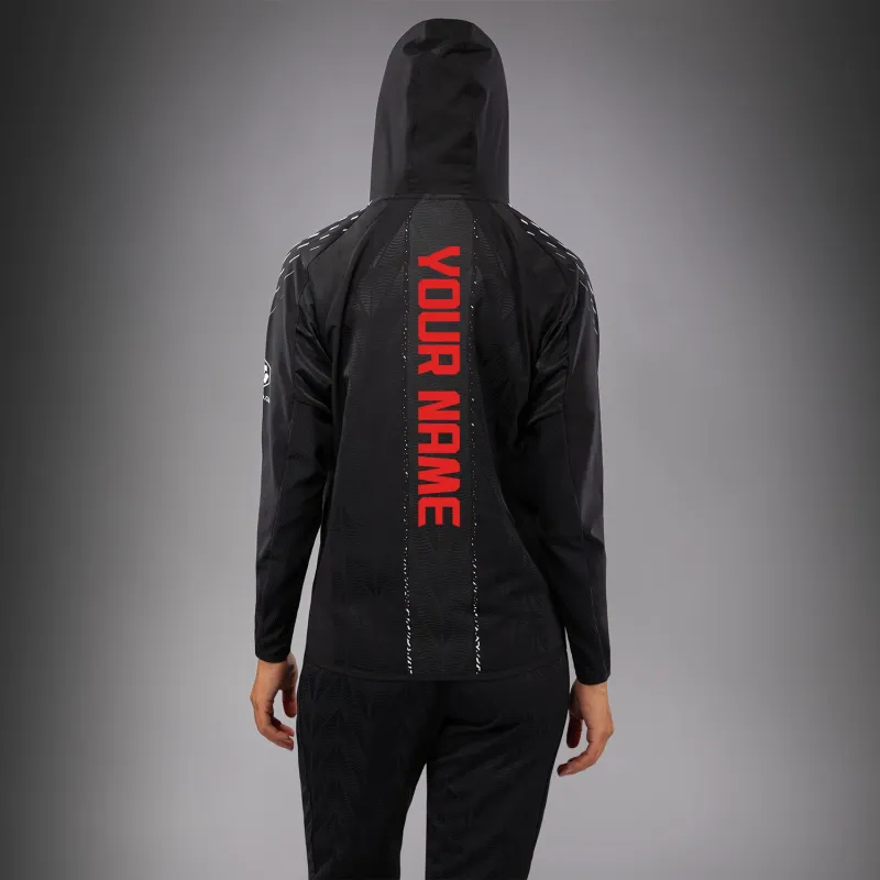 Women's UFC Zenith by Venum Black Authentic Fight Night Walkout Hoodie Personalized