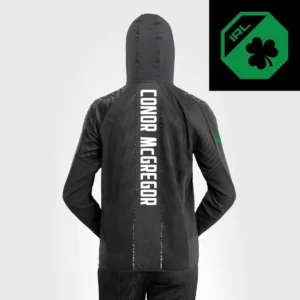 Women's UFC Zenith by Venum Black Authentic Fight Night Walkout Hoodie personalized -Conor McGregor