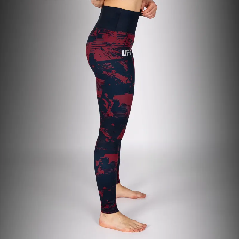Women's UFC Zenith by Venum Burgundy Authentic Fight Week Leggings - Image 2