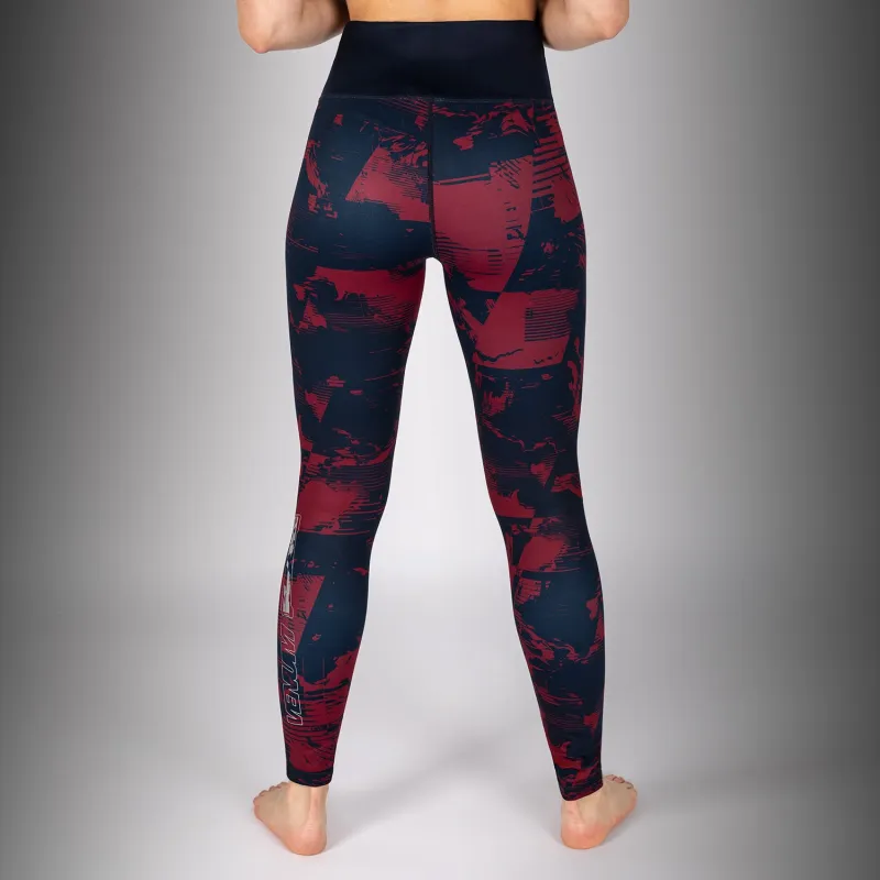 Women's UFC Zenith by Venum Burgundy Authentic Fight Week Leggings - Image 4