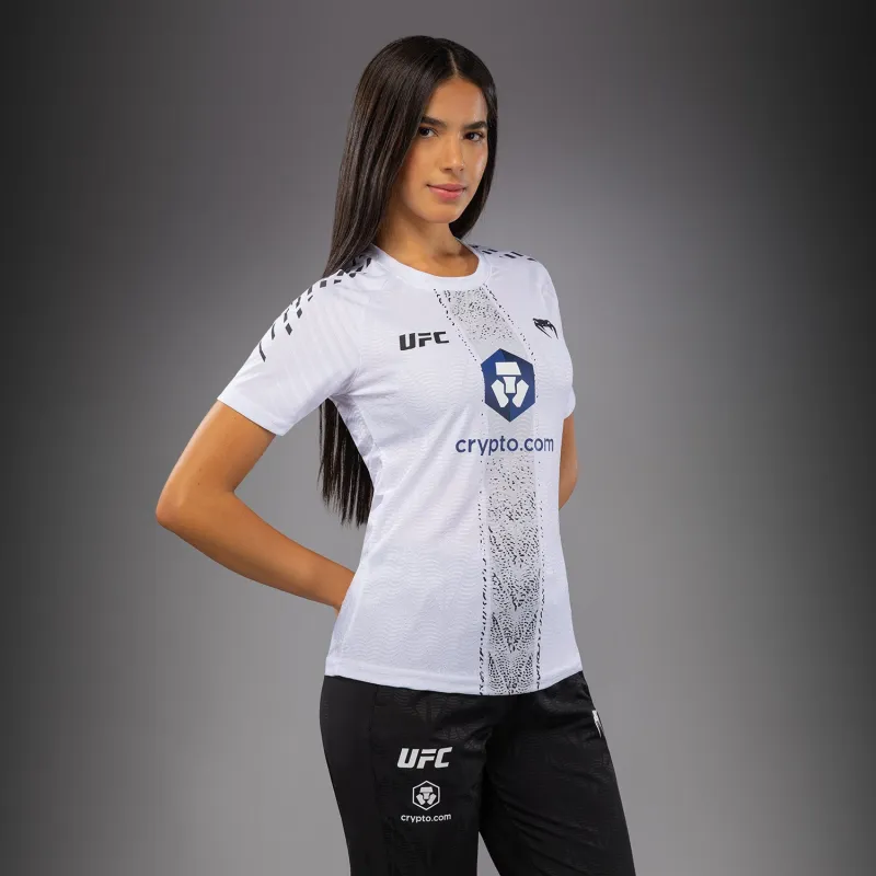 Women's UFC Zenith by Venum White Authentic Fight Night Walkout Jersey Personalized - Image 3