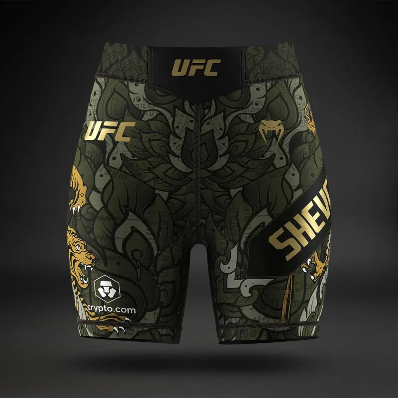 Women’s UFC Unrivaled by Venum Green Valentina Shevchenko Vale Tudo Short - Image 2